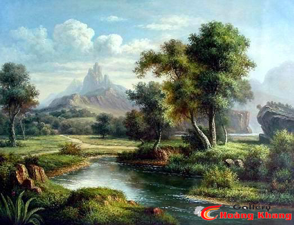 Tranh Núi - Nước - Phong Thuỷ